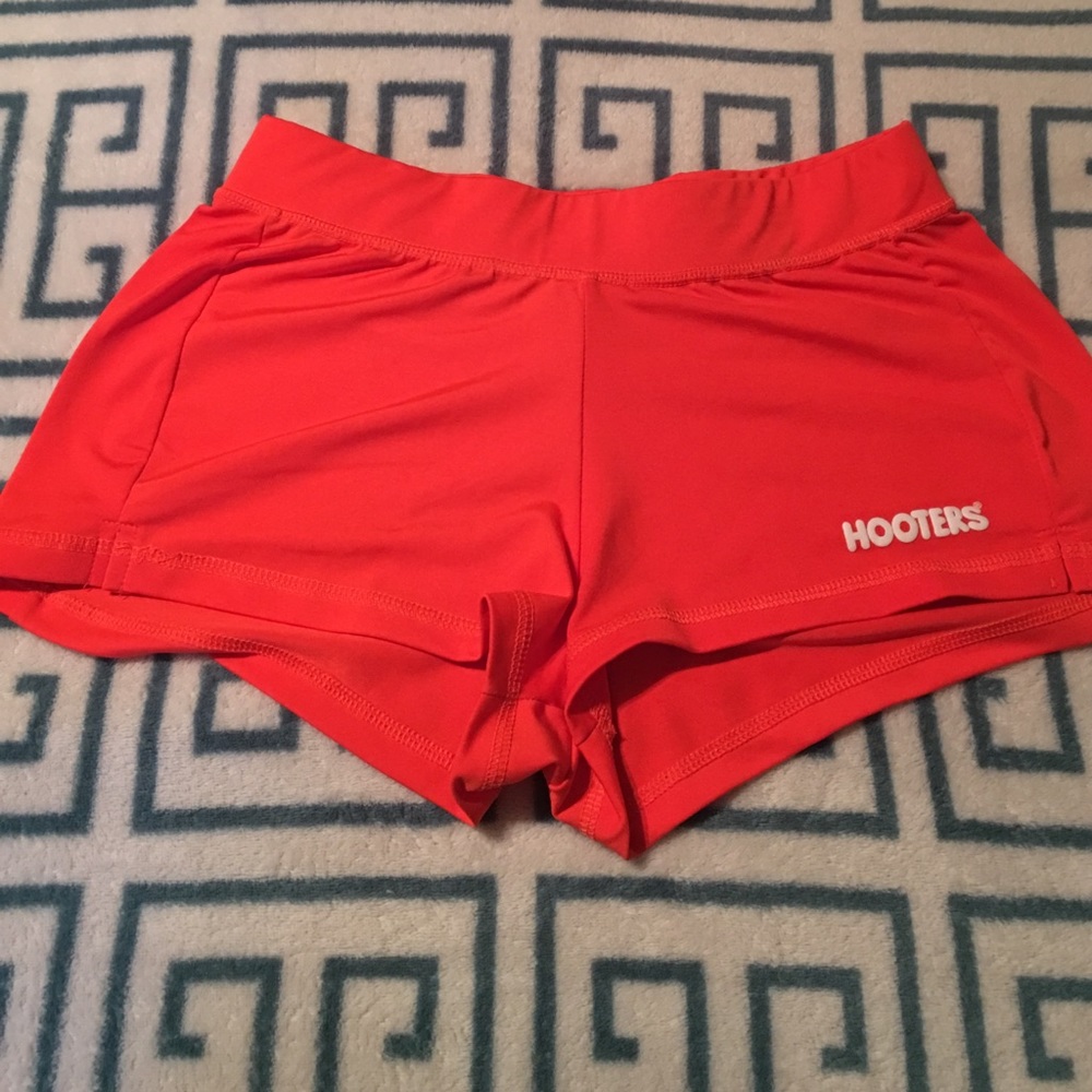 Hooters orange shorts