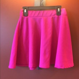 Hot pink skater skirt Hot pink skater skirt