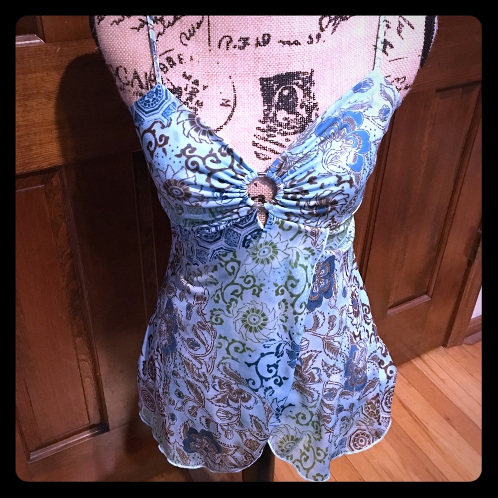 Tribal Crush spaghetti strap top