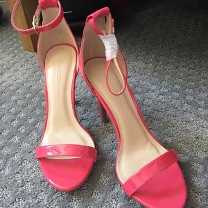 New wild diva pink strappy shoes