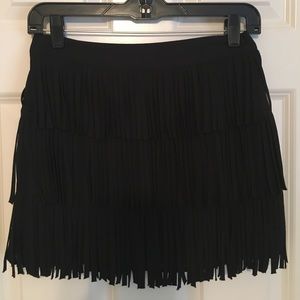 Sexy, fringed mini skirt