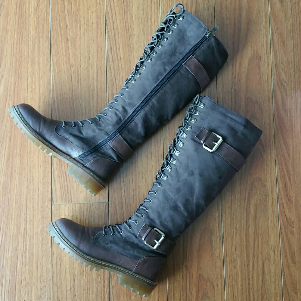 Penny loves Kenny lace up knee high boots