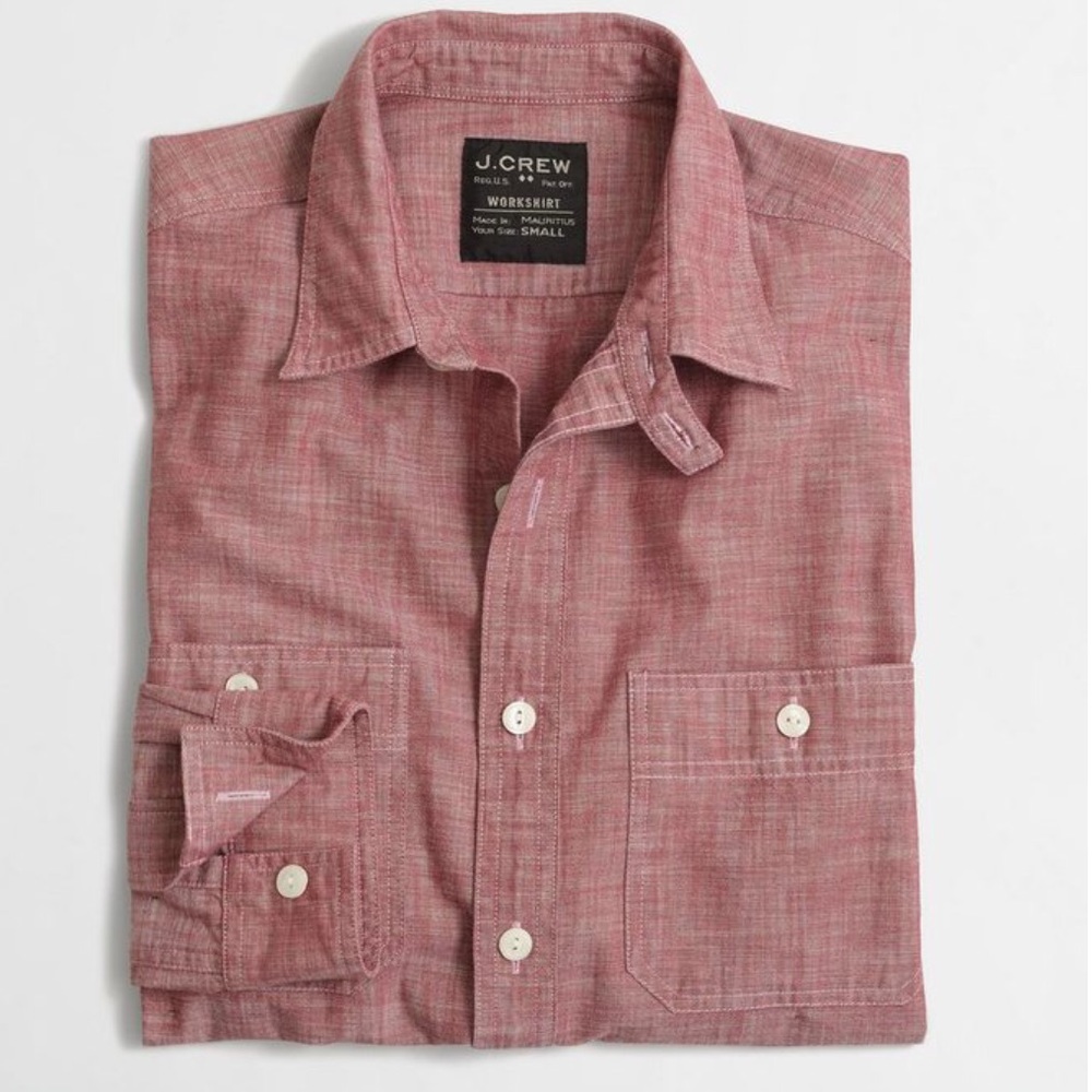 ❤️SOLD❤️J Crew Chambray Workshirt - Picture 1 of 5