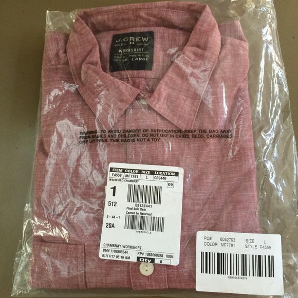 ❤️SOLD❤️J Crew Chambray Workshirt - Picture 5 of 5