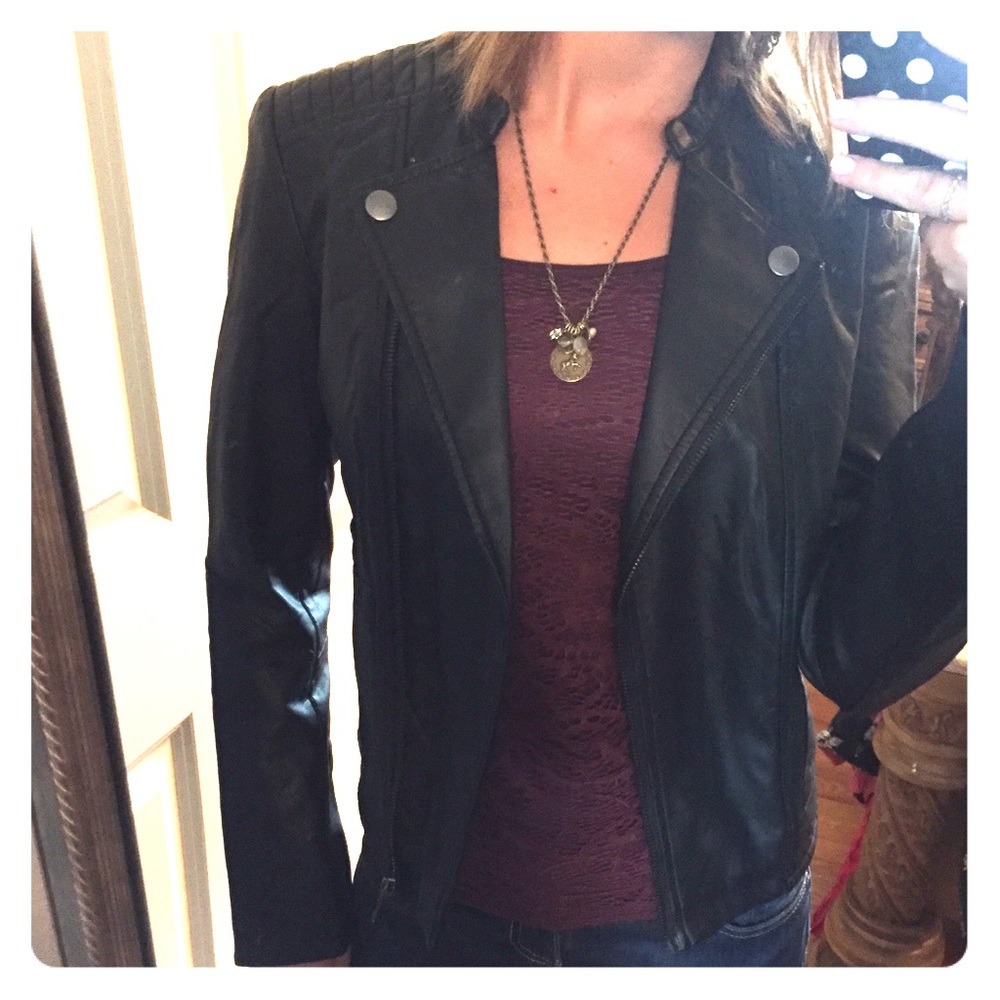 BNWT classic leather jacket
