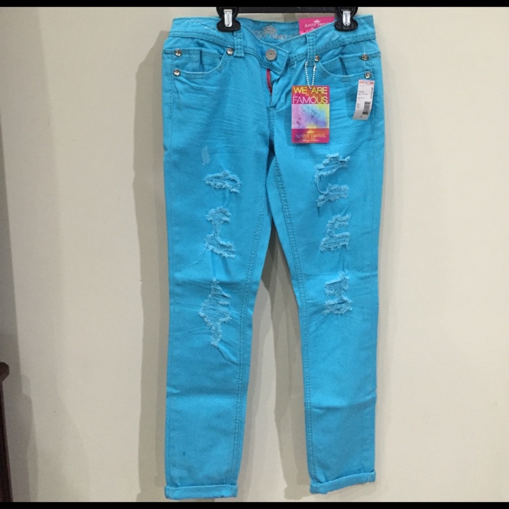 Juniors Dest. Color Skinny Jeans Size 5