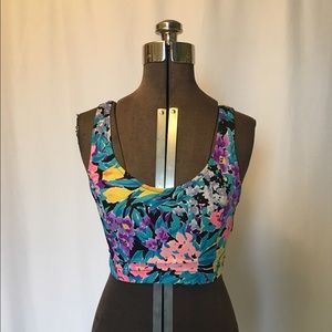 Vintage Colorful Swim Top