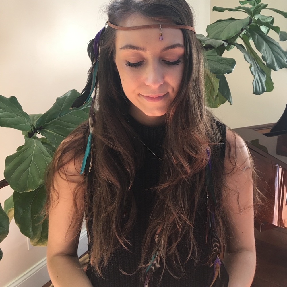 Feather headband