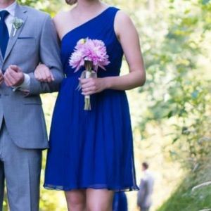 j crew Kylie bridesmaid dress in navy