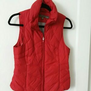 Red Down Vest