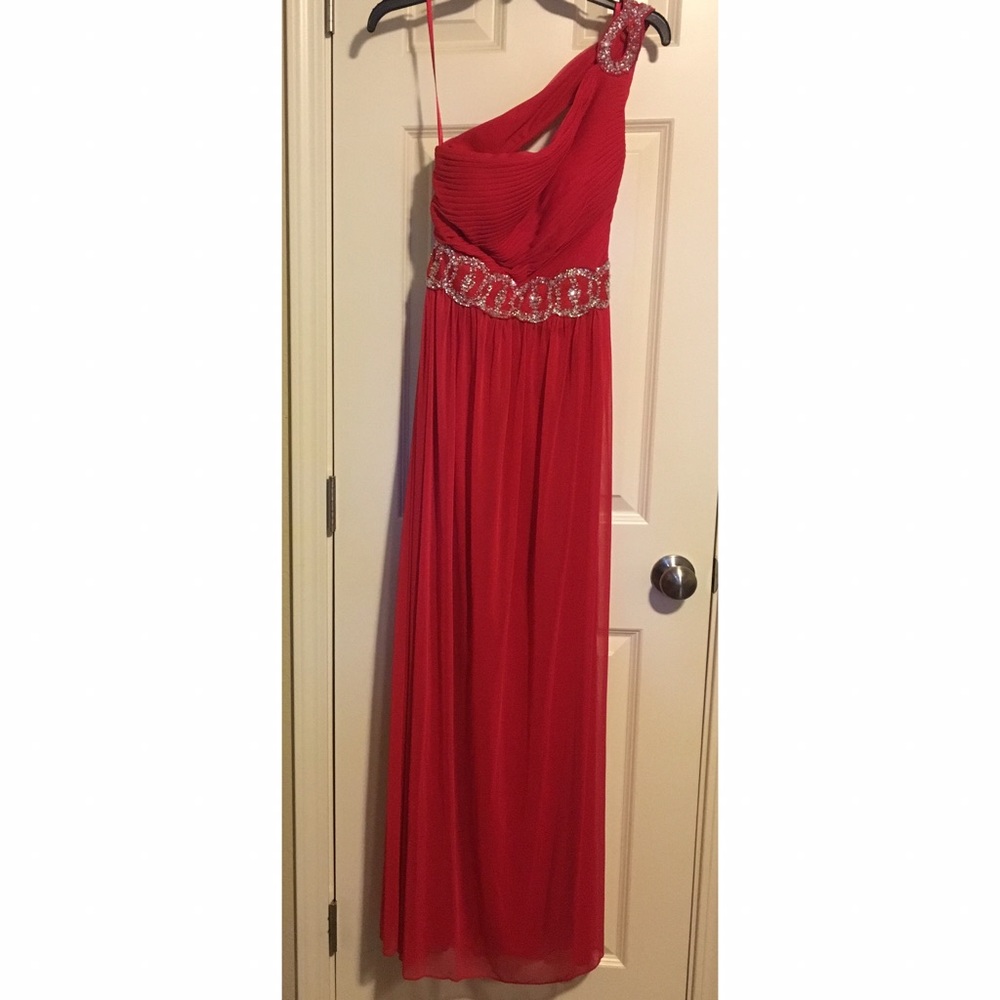 Blondie prom military special occasion red dress