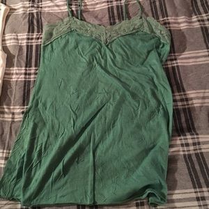 Green small tank top