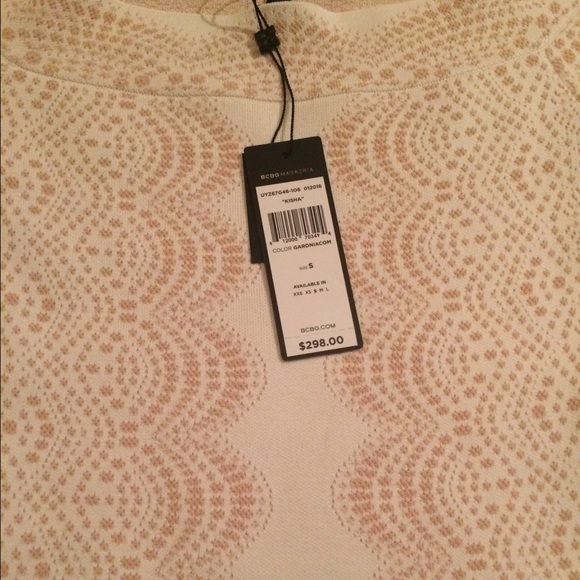 SOLD BCBG Off Shoulder Bandage Dress - Picture 3 of 3