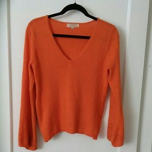 Orange cashmere sweater