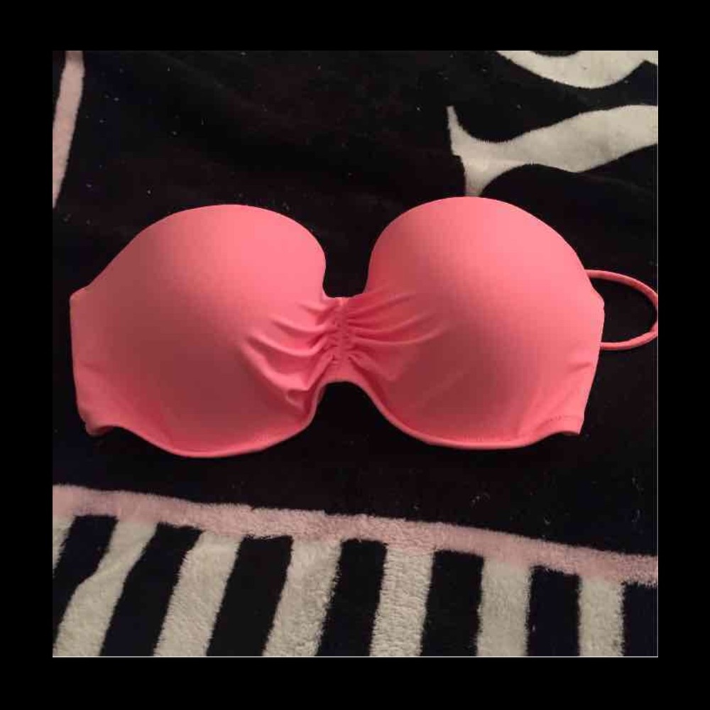 Peach Victoria Secret bathing suit top
