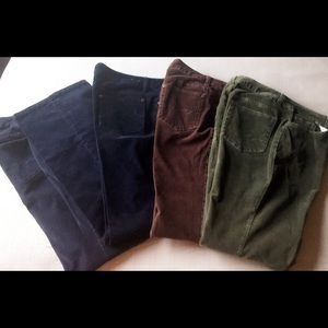 Lot of corduroy pants!