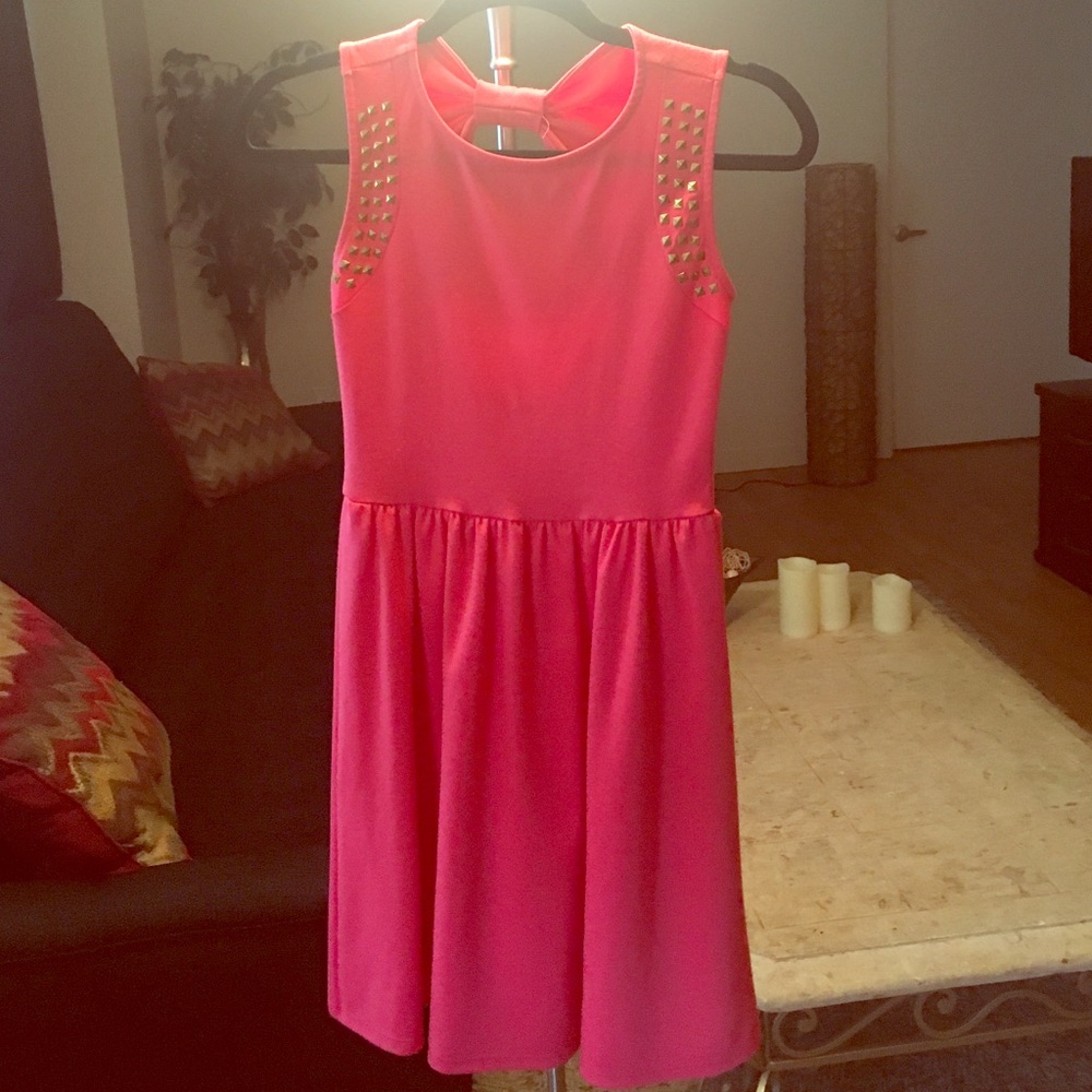 Coral summer dress