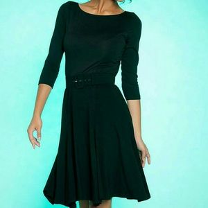 Pinup Girl Sabrina Dress in Black