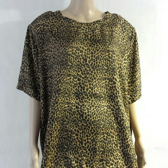 "VINTAGE" Silk Short Sleeve Top by Stunt - Picture 7 of 7