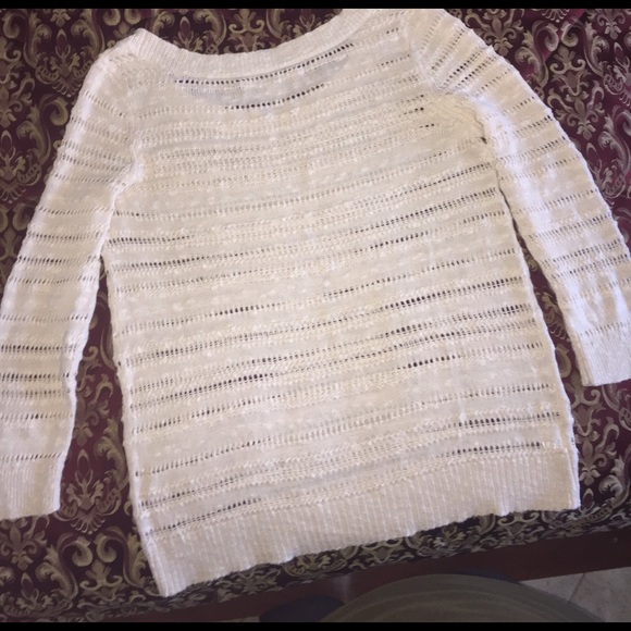 Loft Open Knit Sweater - Size M - Picture 2 of 4