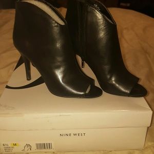 Nine West peep toe booties