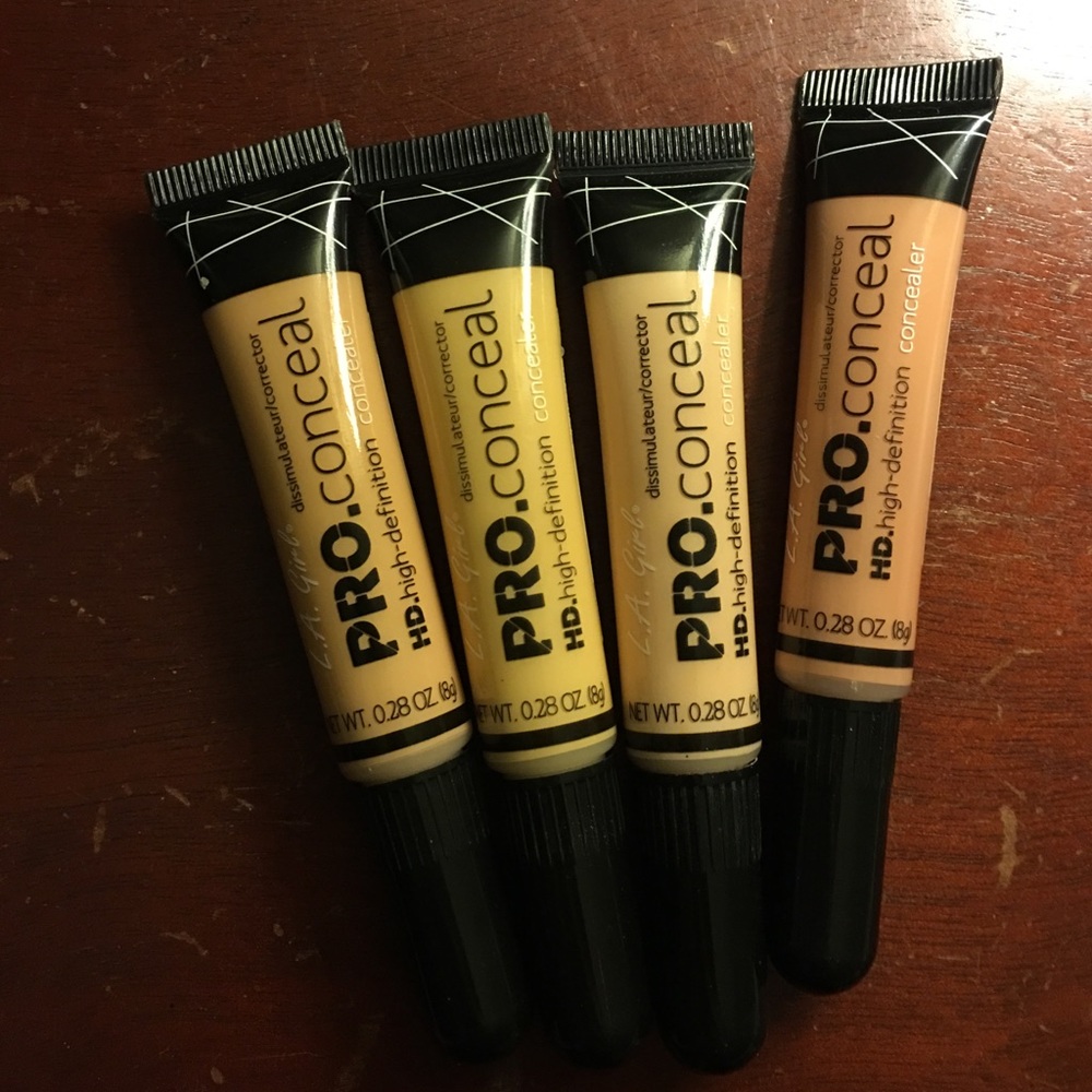 Set of 4 LA Girl Pro Concealers