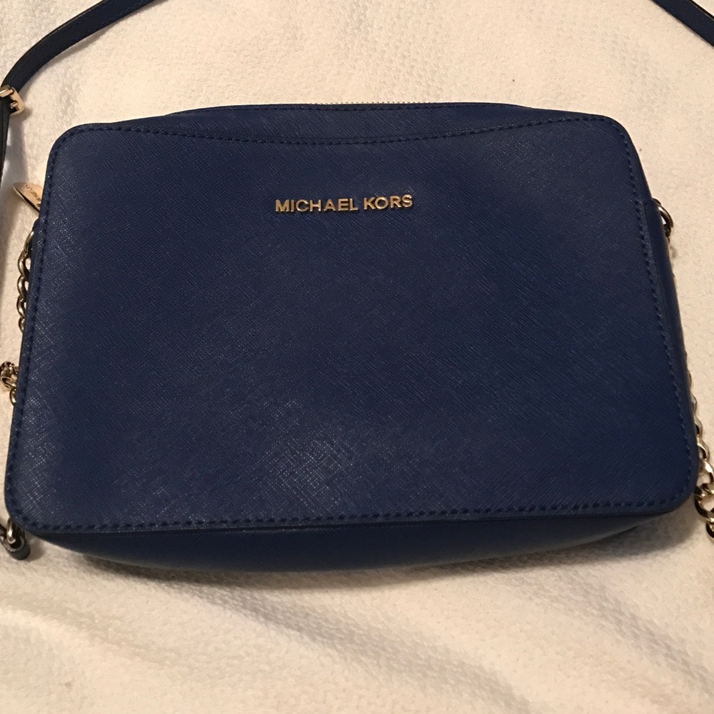 Blue Michael Kors Crossbody