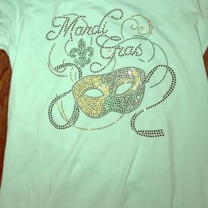 Mardi Gras bling shirts
