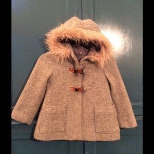 Girls Zara Winter Dress Coat
