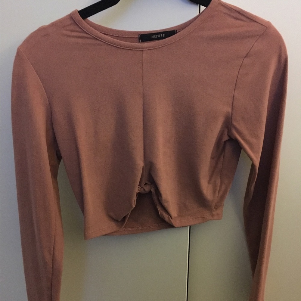 Knot front crop top