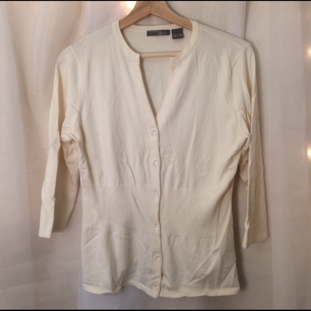 Cream/Off-white cardigan