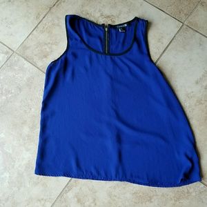Forever 21 blue and black tank