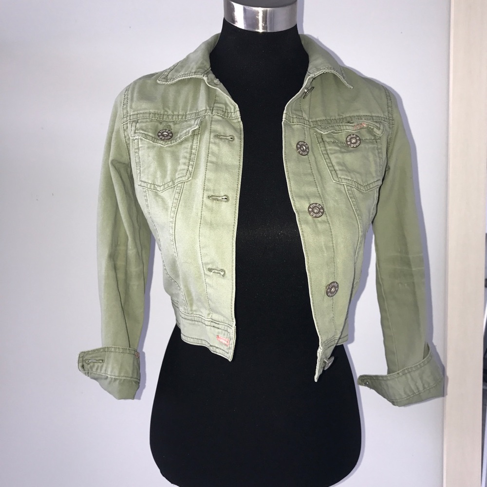 Olive jean jacket