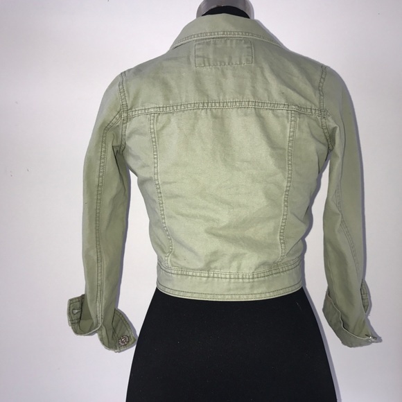 Olive jean jacket - Picture 2 of 2