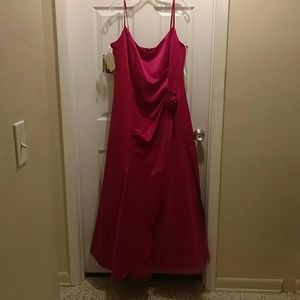 Scott McClintock full length spaghetti strap gown