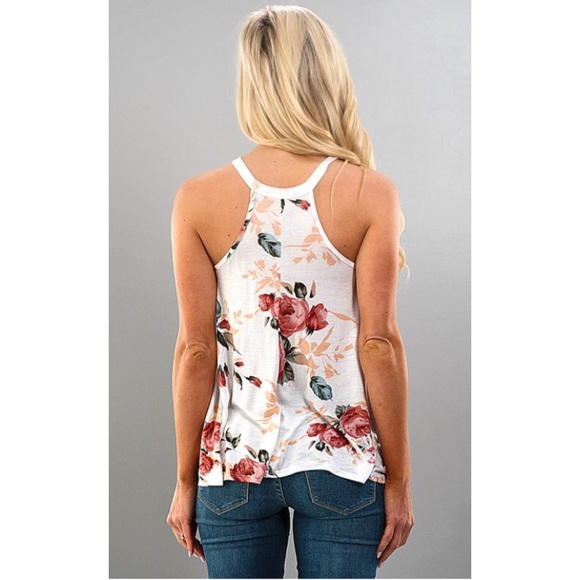 ❗️CLEARANCE❗️Floral LooseFit Racerback Tunic S M L - Picture 4 of 4