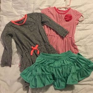 3T dresses and skirt