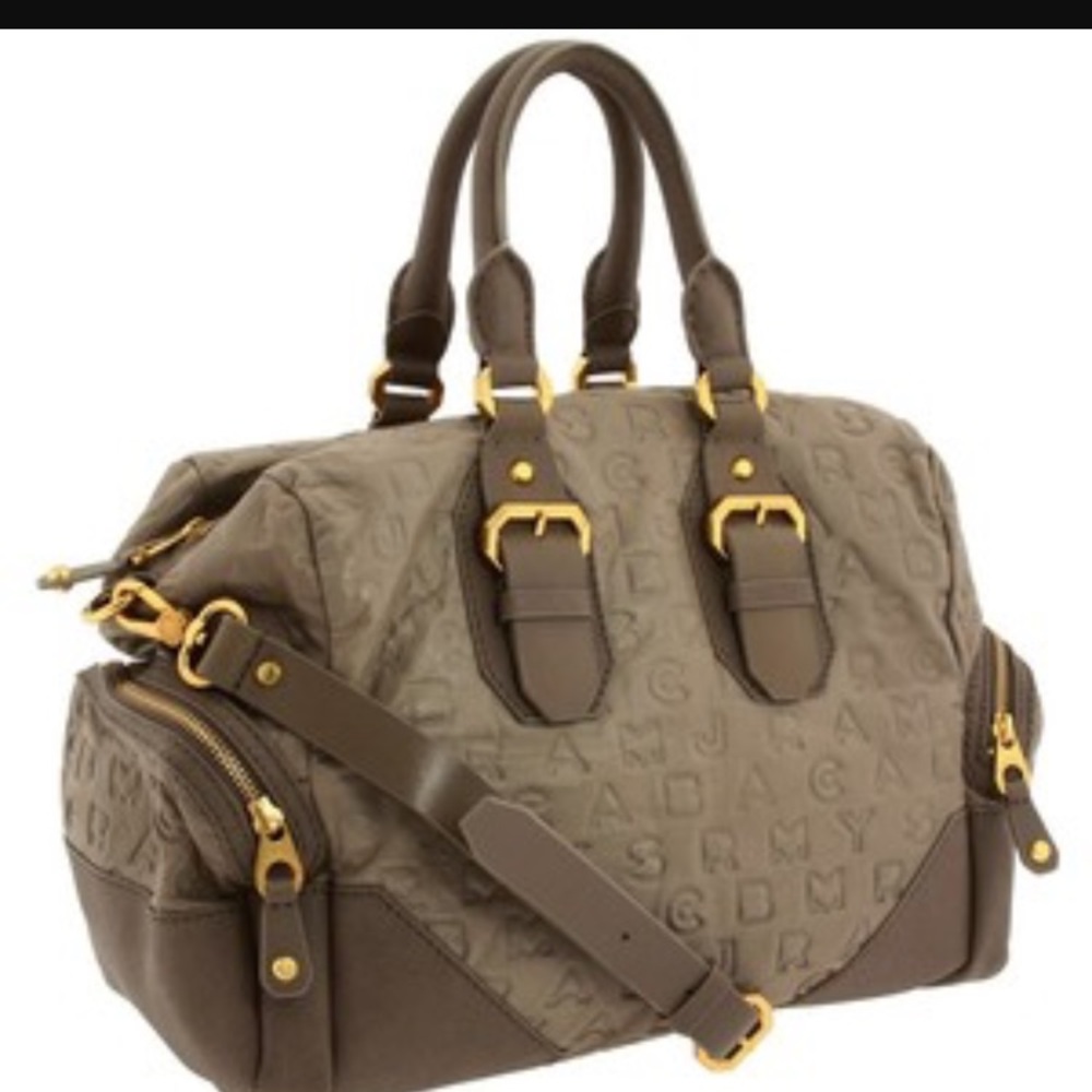 Marc jacobs dreamy logo purse satchel putty