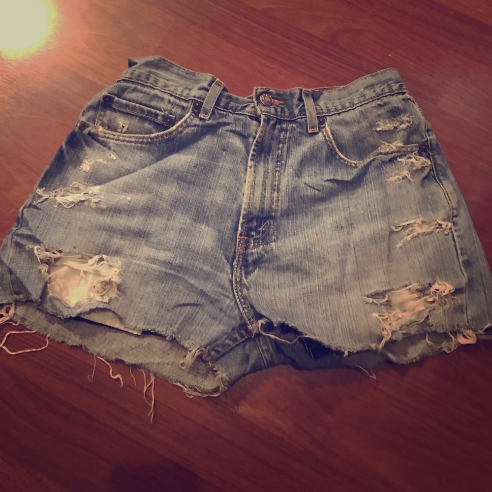 Vintage Levi Shorts w/ Lace Underneath