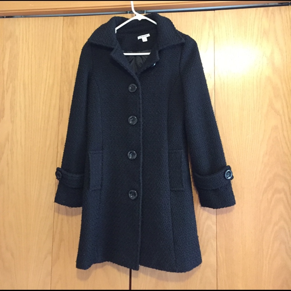 Long fitted peacoat