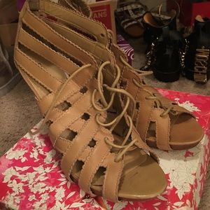 Lace up heels