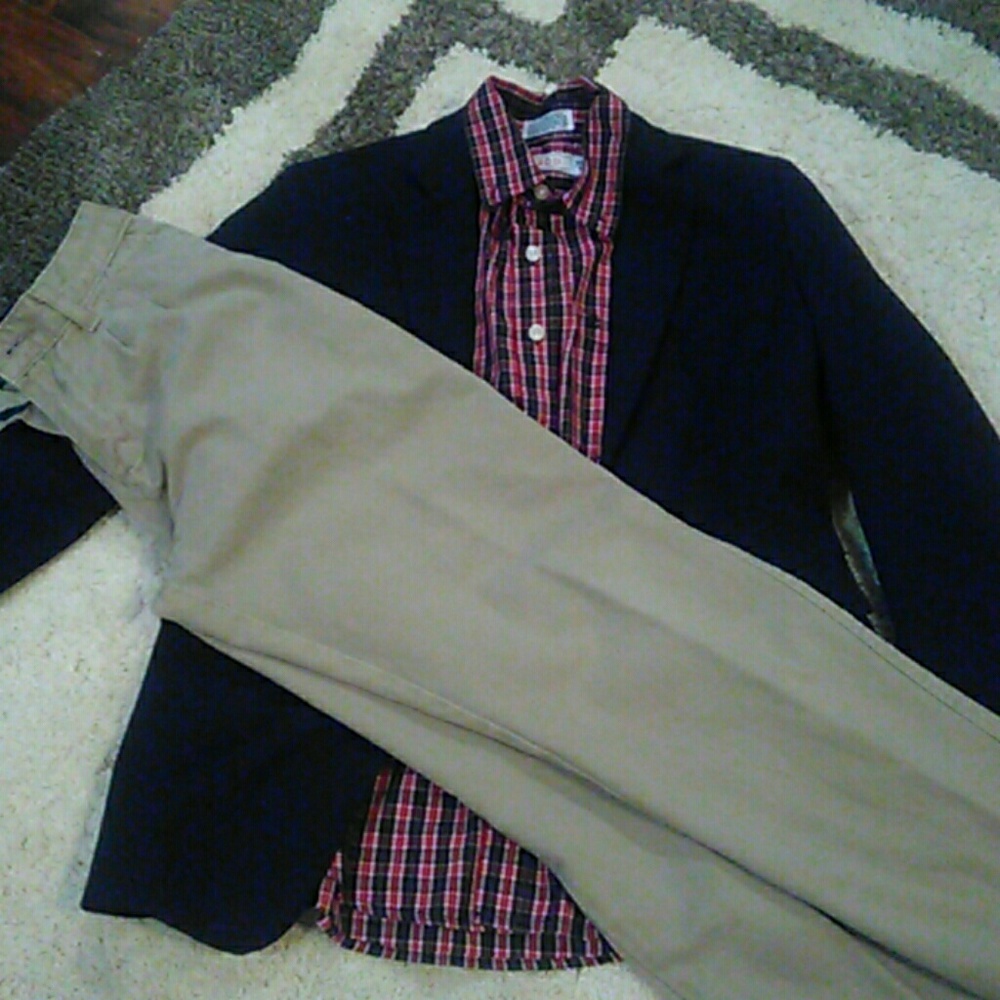 Izod plaid button down