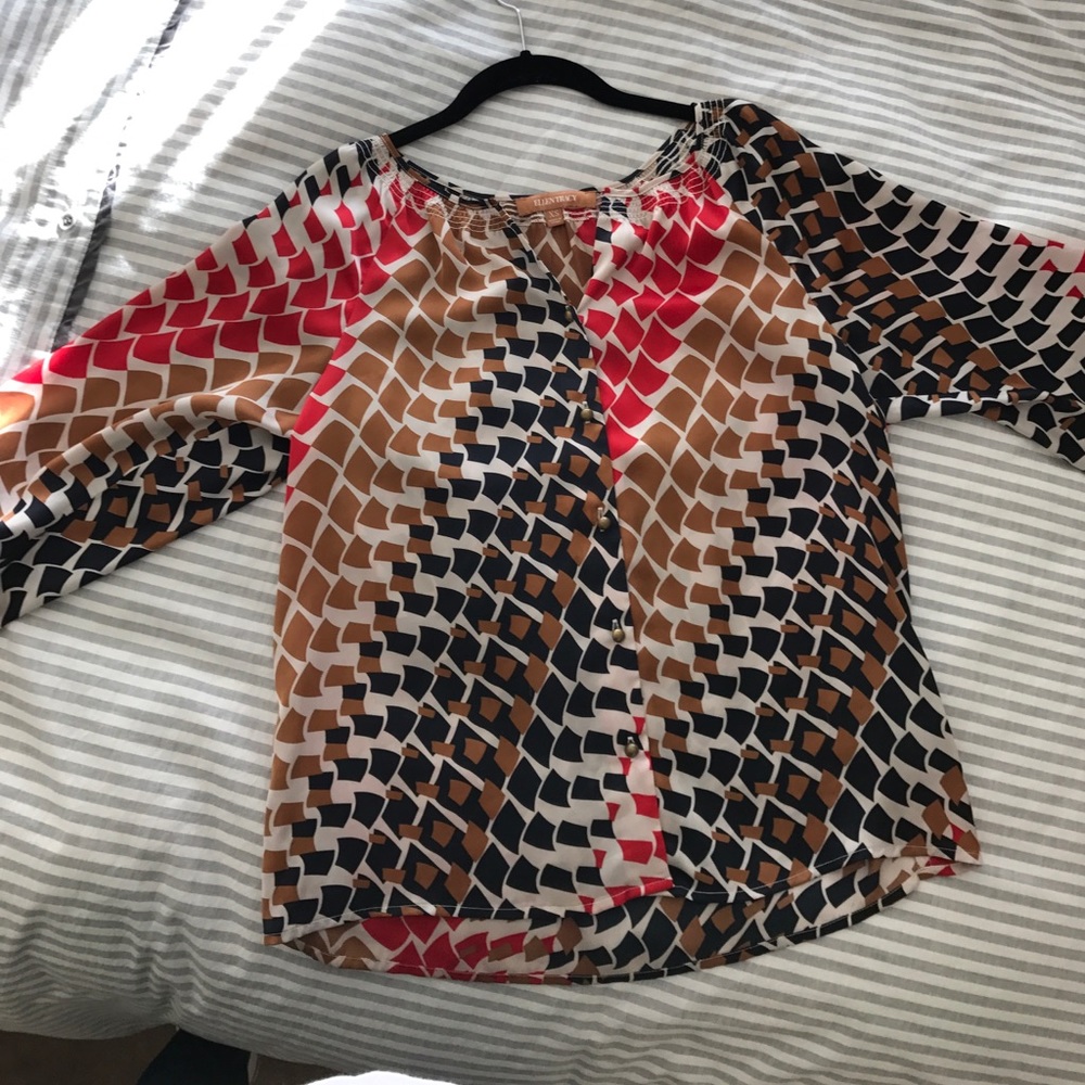 Ellen Tracy Multi-Color Blouse
