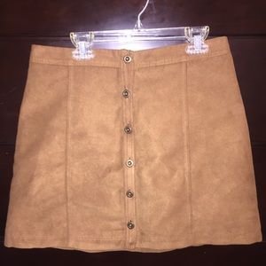 Suede brown skirt!