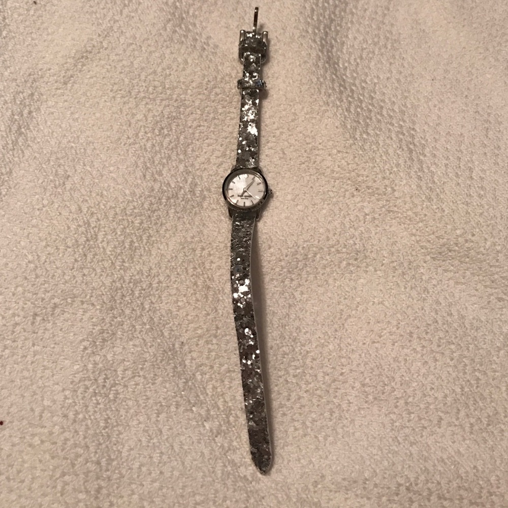 Kate Spade Silver Glitter Watch