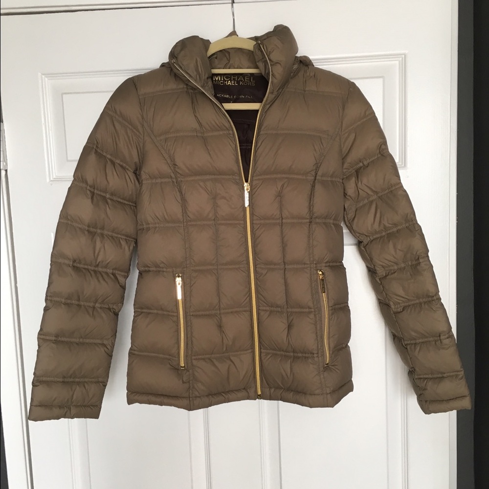 Michael Kors down packable puffer XS New w/o tags