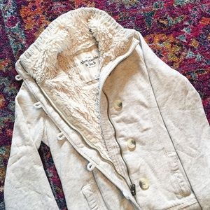 Zip Up Fur lined sweatshirt