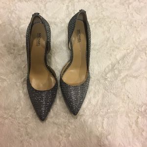 Silver Michael Kors pumps