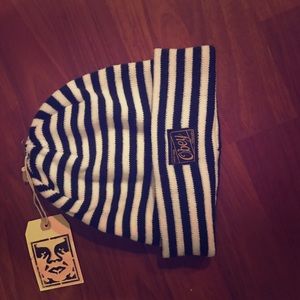 Obey Stripe Beanie