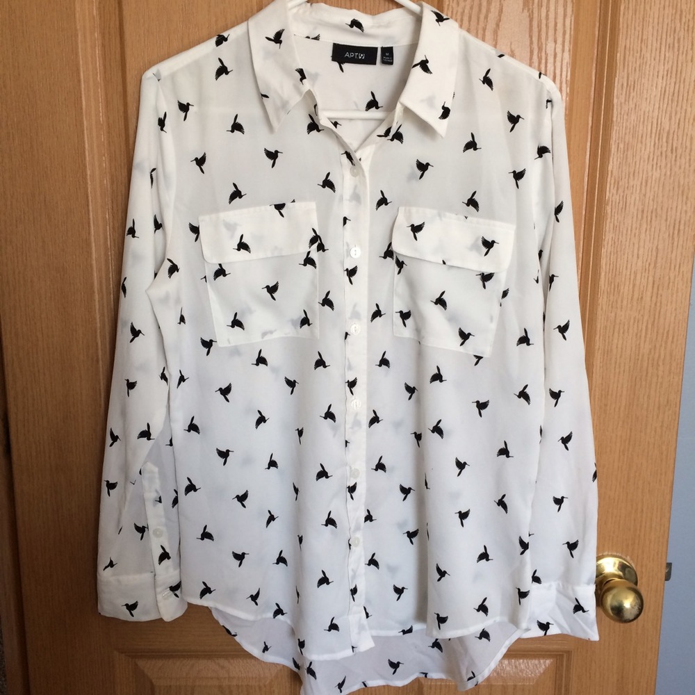 Long sleeve collared button down
